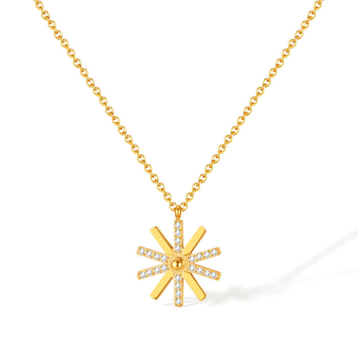 Wholesale Stainless Steel Sunflower Pendante