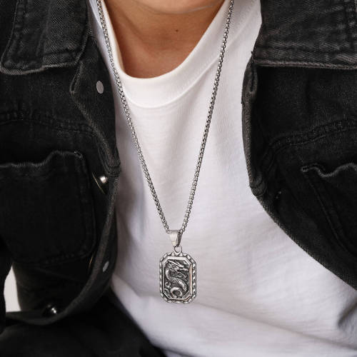 Wholesale Stainless Steel Dragon Dog Tag