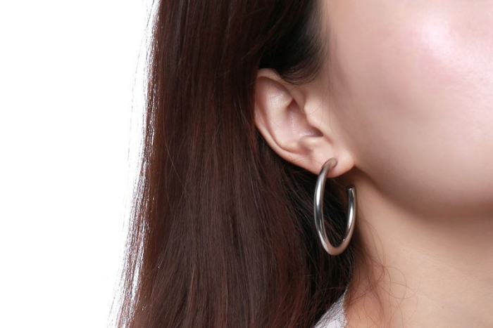 Wholesale Stainless Steel Classic Hip Hop Hoop Earrings