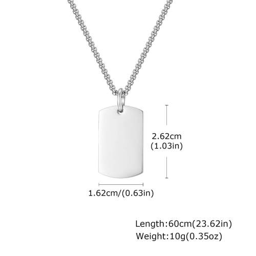 Wholesale Stainless Steel High Polished Dog Tag