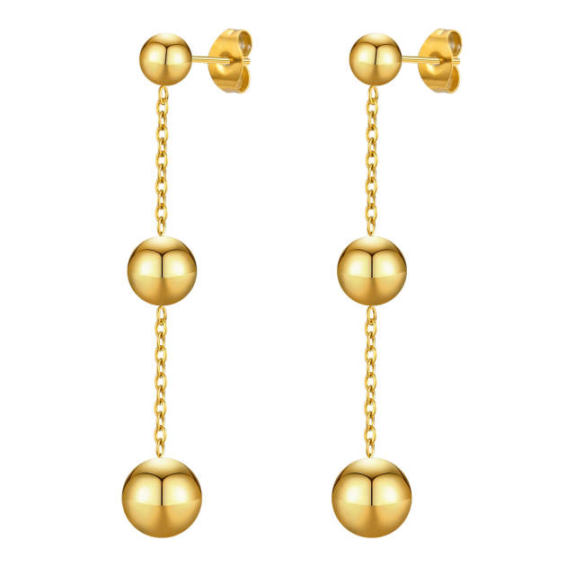 Wholesale Stainless Steel Beads Earring
