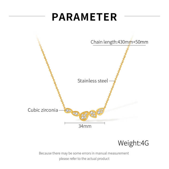 Wholesale Stainless Steel Teardrop Chain Necklace