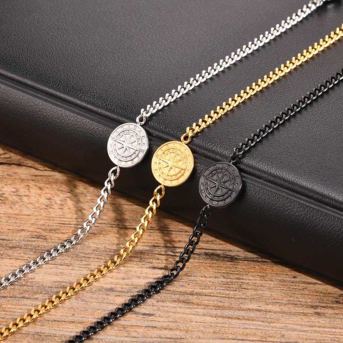 Wholesale Stainless Steel Compass Bracelets