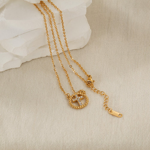 Wholesale Stainless Steel Cross Pendant Necklaces