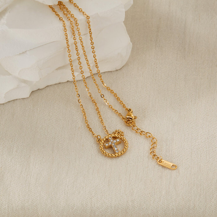 Wholesale Stainless Steel Cross Pendant Necklaces