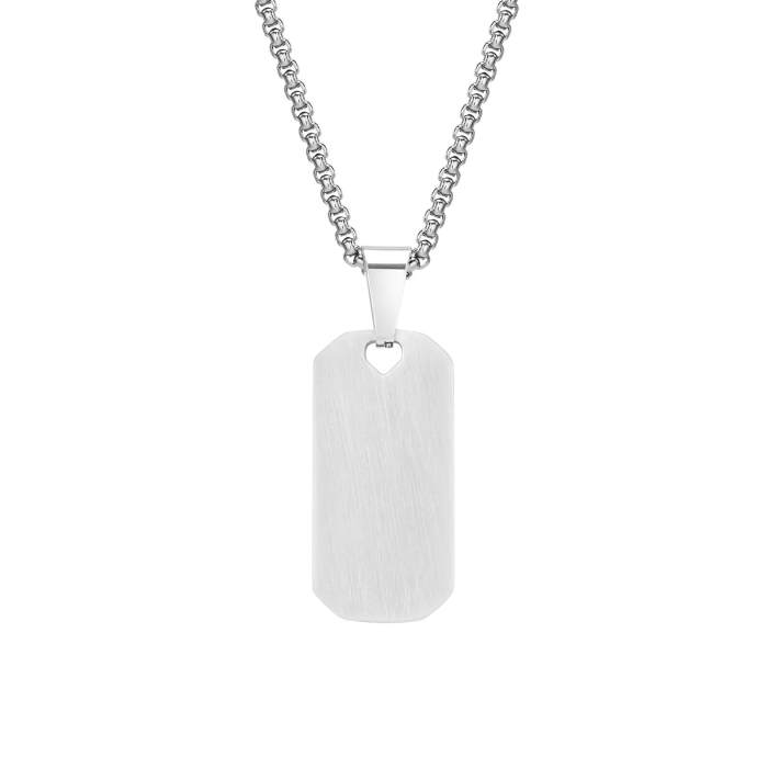 Wholesale Stainless Steel Mens Engravable Necklace