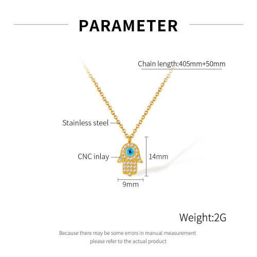 Wholesale Stainless Steel Palm Necklace