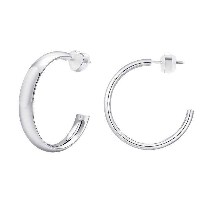 Wholesale Stainless Steel High Polished C Earrings