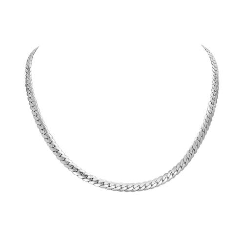 Wholesale Stainless Steel Flat NK Chain Necklace