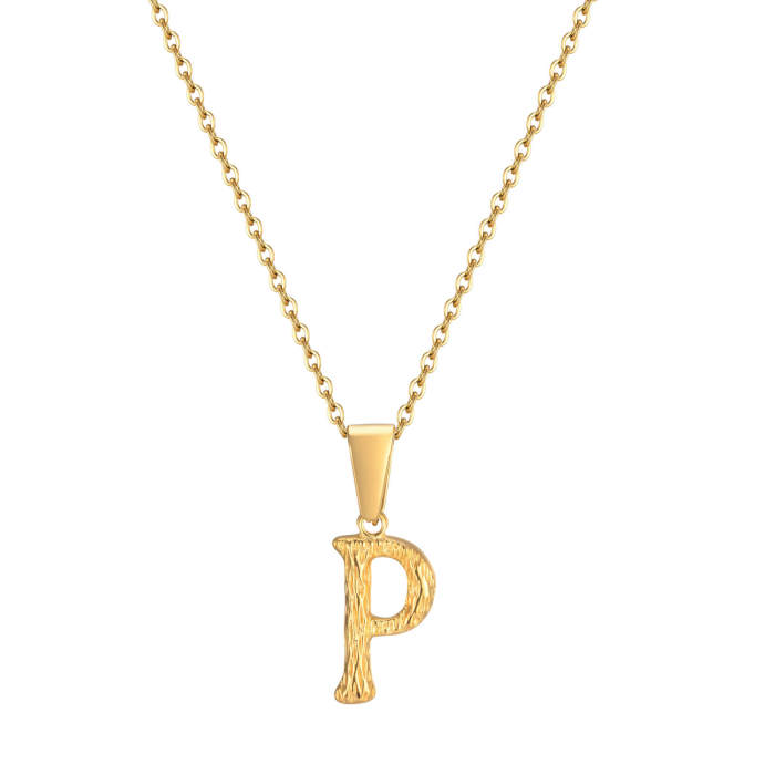 Wholesale Stainless Steel Alphabet Pendant