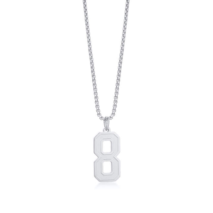 Wholesale Stainless Steel Number 0-9 Pendant