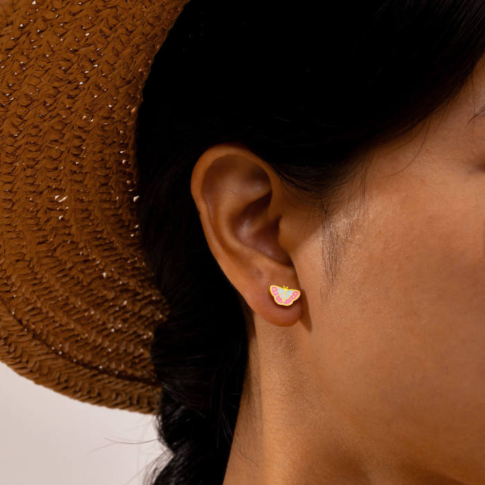 Wholesale Stainless Steel Butterfly Earrings
