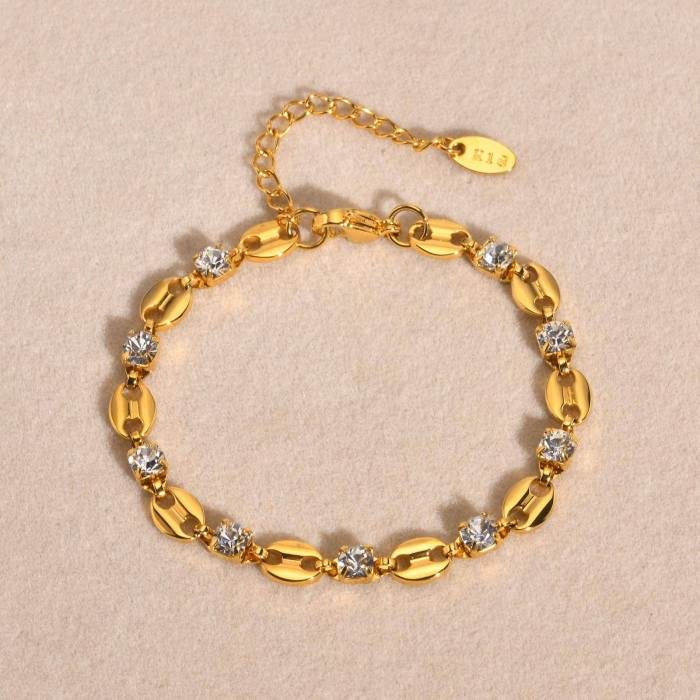 Wholesale Stainless Steel 18K Gold Bracelet