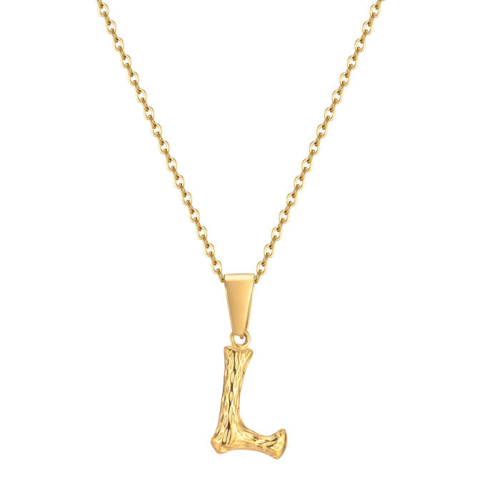 Wholesale Stainless Steel Alphabet Pendant