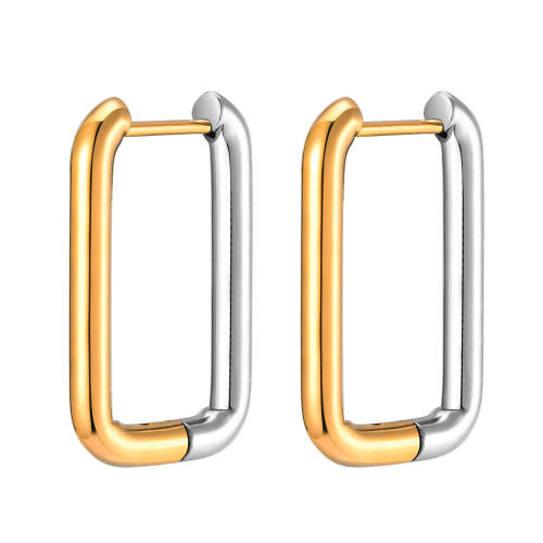 Wholesale Stainless Steel Two Tone Earrings