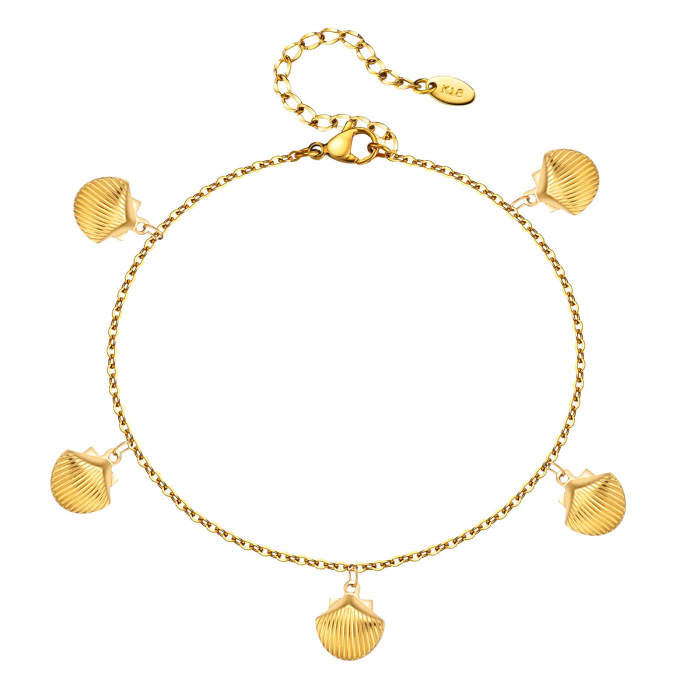 Wholesale Stainless Steel Shell Anklet