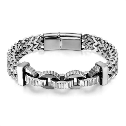 Wholesale Stainless Steel Gear Men's Bracelet