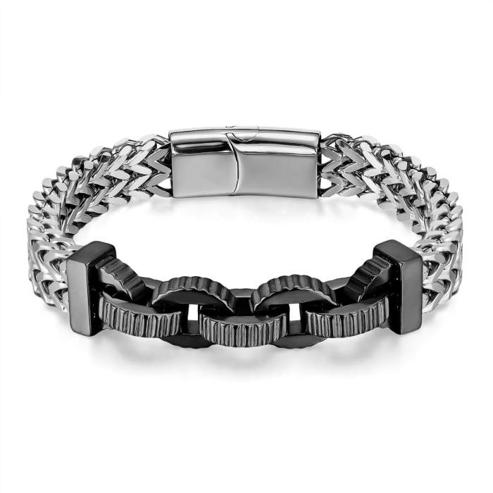 Wholesale Stainless Steel Gear Men's Bracelet