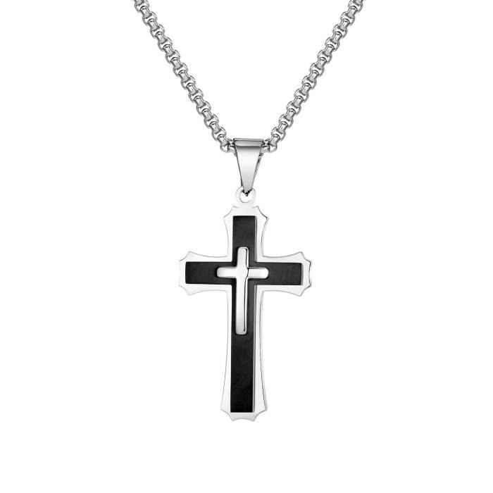 Wholesale Stainless Steel Triple Cross Pendant