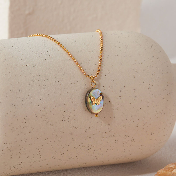 Wholesale Stainless Steel Butterfly Pendant Necklace