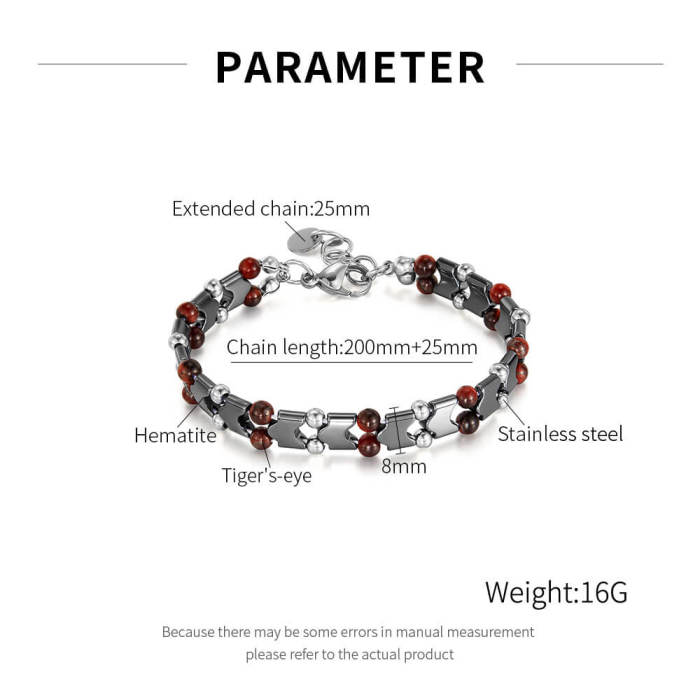 Wholesale Stainless Steel Tiger Eye Bracelet