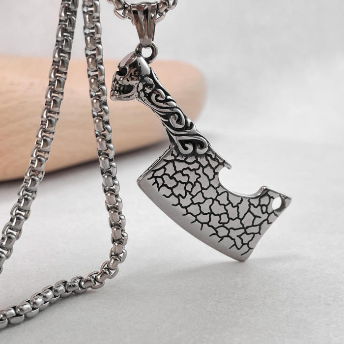 Wholesale Stainless Steel Cleaver Necklace
