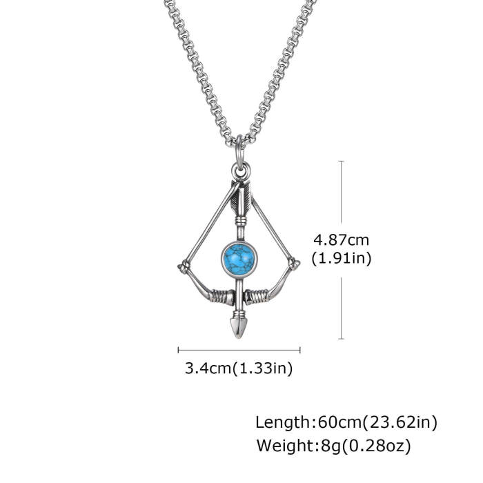 Wholesale Stainless Steel Turquoise Pendant