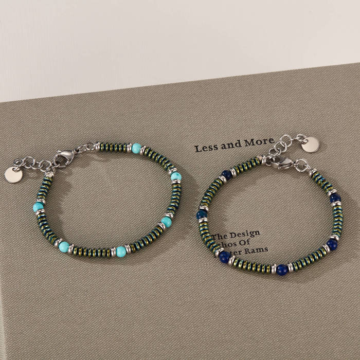 Wholesale Stainless Steel Beads Bracelet for Women Men