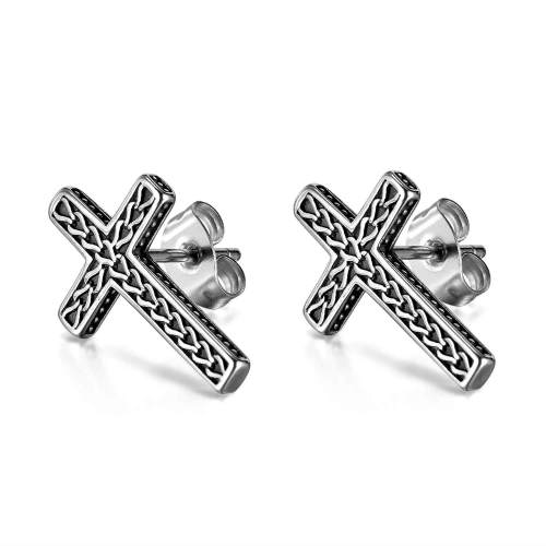 Wholesale Stainless Steel Cross Stud Earraing