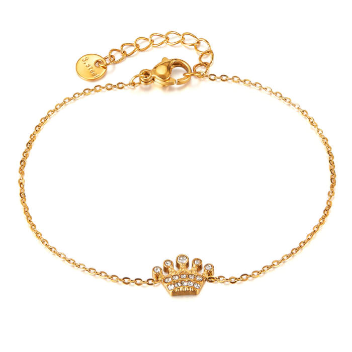 Wholesale Stainless Steel Crown Bracelet