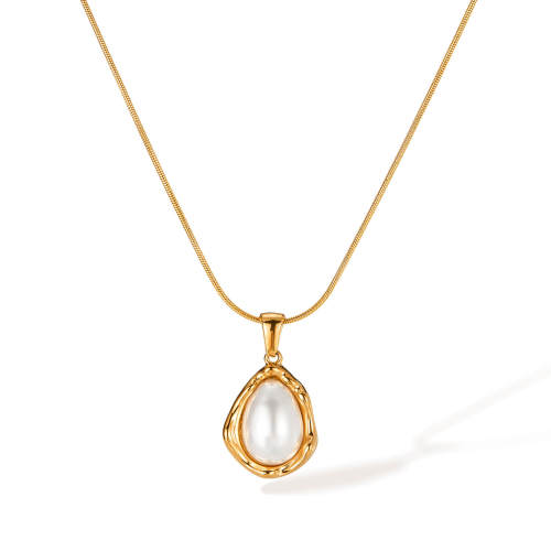 Wholesale Stainless Steel Women Pearl Necklace