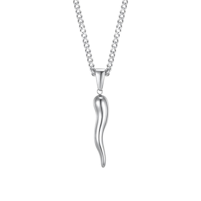 Wholesale Stainless Steel Horn Pendant