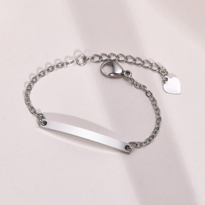 Wholesale Stainless Steel Engraved Kids Bracelet