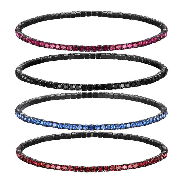 Wholesale Copper Zirconia Chain Bracelet