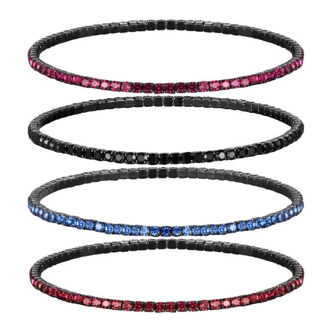 Wholesale Copper Zirconia Chain Bracelet