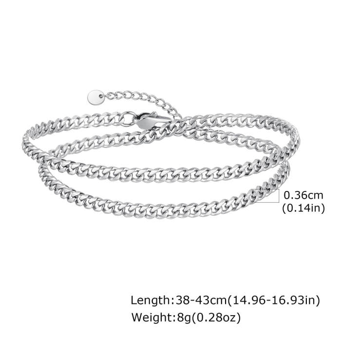Wholesale Stainless Steel Double Stacked Bracelet