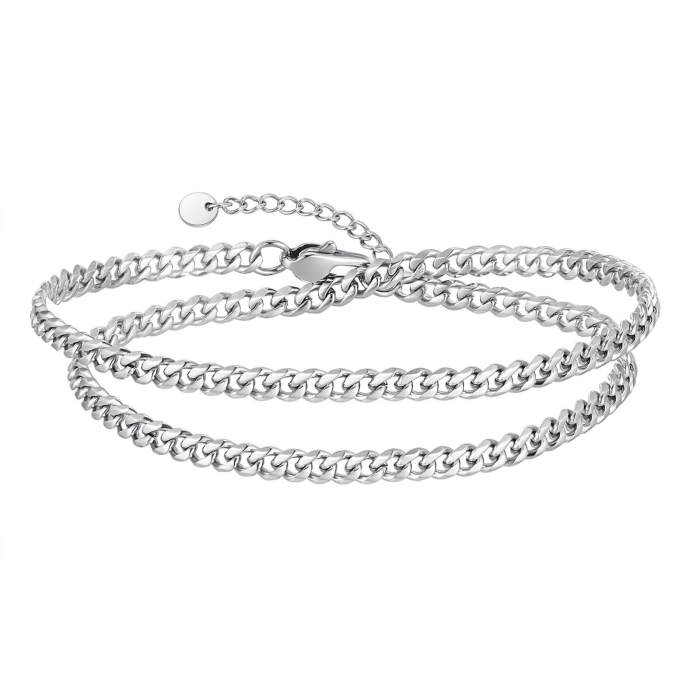 Wholesale Stainless Steel Double Stacked Bracelet