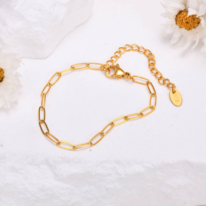 Wholesale Stainless Steel Gold Ladies Bracelet