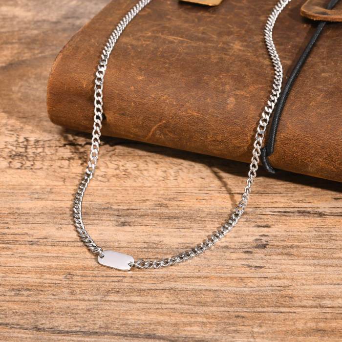 Wholesale Stainless Steel Engravable Necklace
