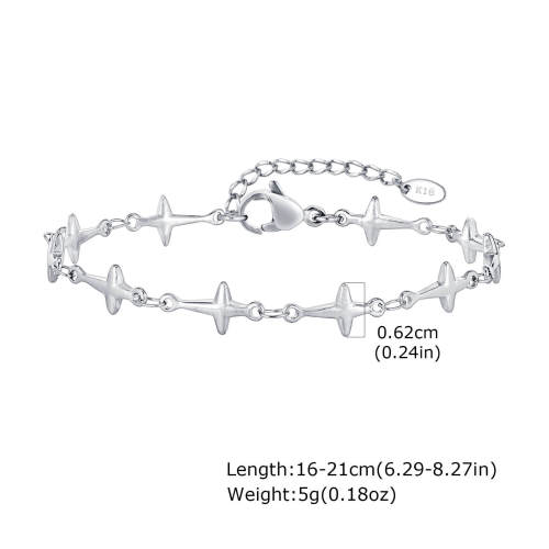 Wholesale Stainless Steel Quadrangle Bracelet