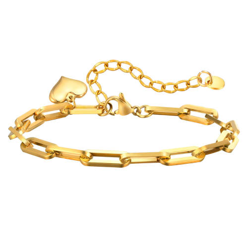 Wholesale Stainless Steel Gold Chain Bracelet
