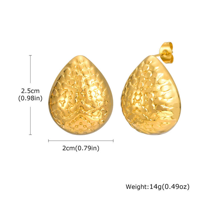 Wholesale Stainless Steel Drops Large Earrings