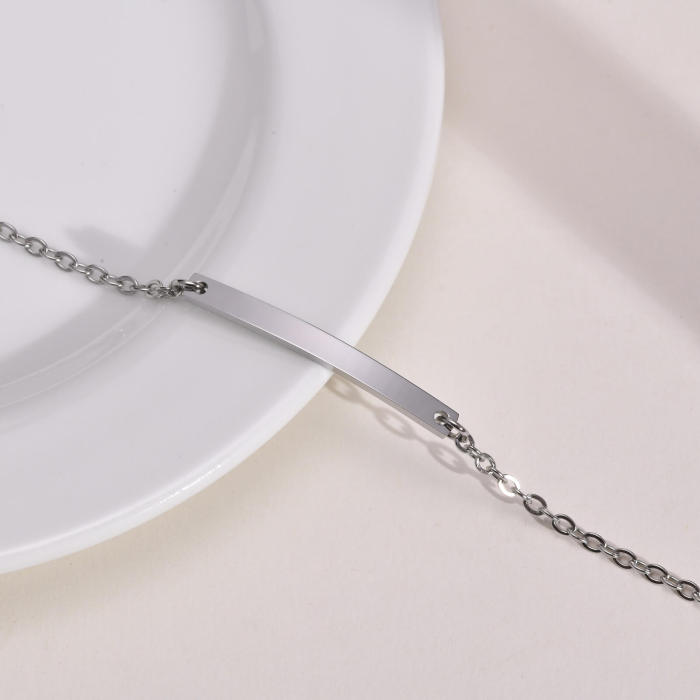 Wholesale Stainless Steel Engraved Kids Bracelet