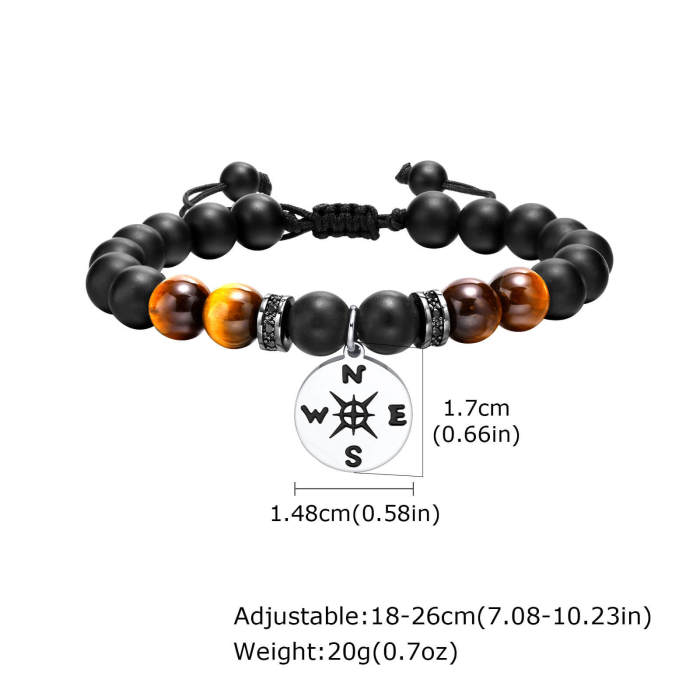 Wholesale Agate Tiger Eye Stone Beaded Bracelet