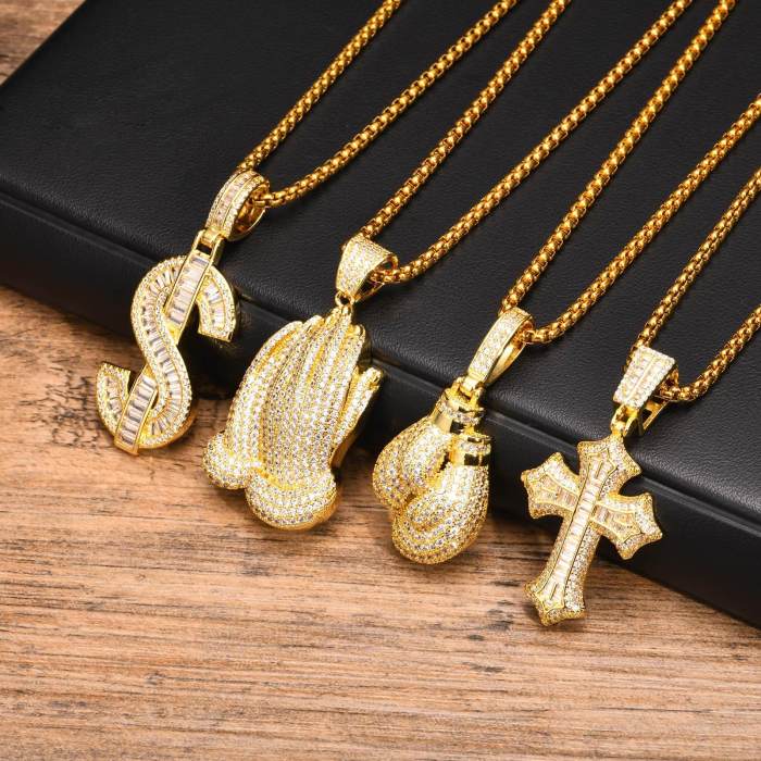 Wholesale Hip Hop Pendant Necklaces