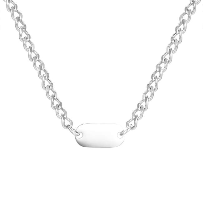 Wholesale Stainless Steel Engravable Necklace