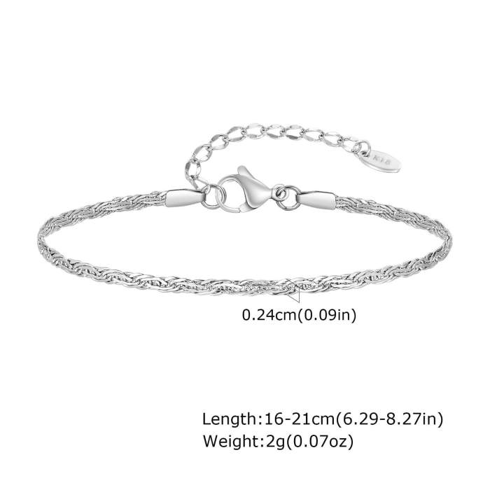 Wholesale Stainless Steel Woven Handmade Chain