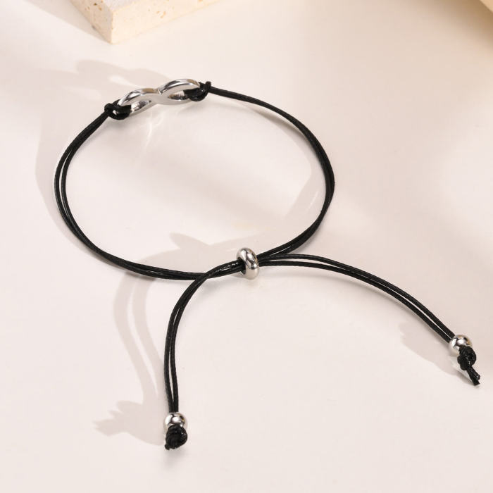Wholesale Stainless Steel Infinity Heart Bracelet