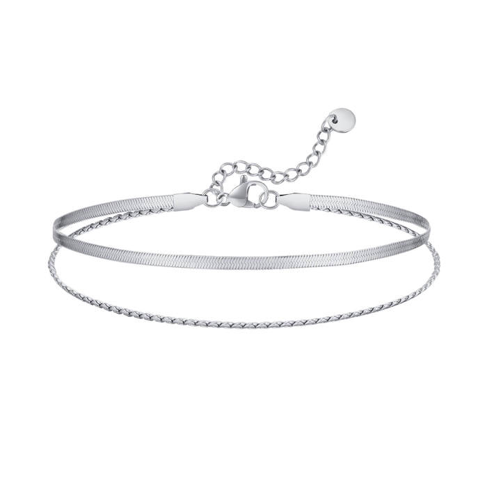 Wholesale Stainless Steel Necklace Bracelet Anklet Set