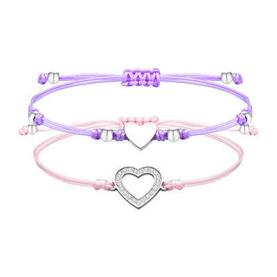 Wholesale Stainless Steel Mother and Daughter Bracelet